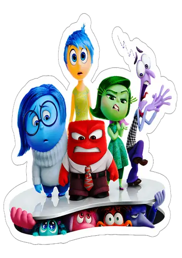 Personagens de Divertida Mente 2 PNG
