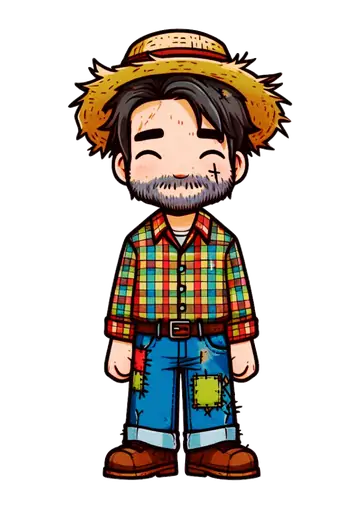 Homem Caipira com Roupa de Festa Junina PNG