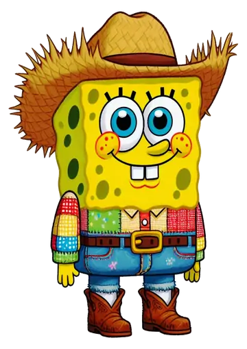 Bob Esponja Caipira de Festa Junina PNG