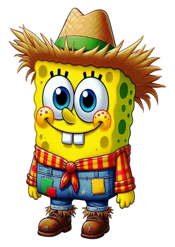 Bob Esponja de Festa Junina PNG