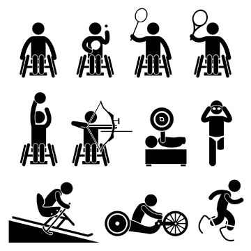 Ícones de Esportes Paralímpicos PNG