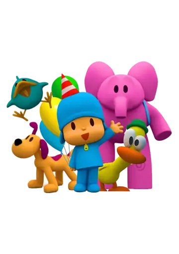 Turma do Pocoyo com Baloes PNG