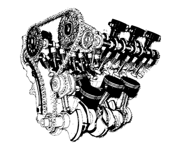 Motor de Carro Desenho PNG