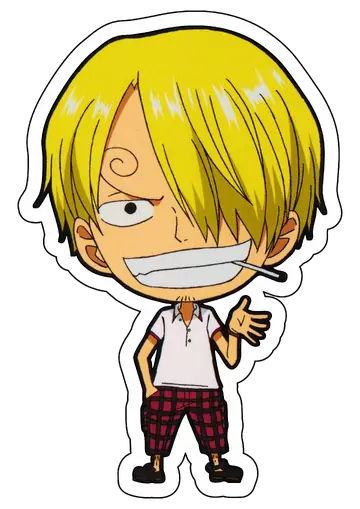 Sanji One Piece Chibi PNG