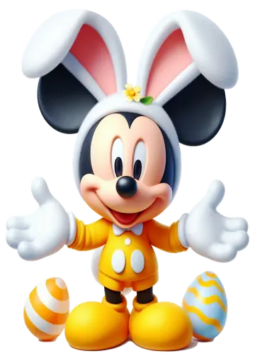 Mickey Mouse de Coelho da Páscoa PNG
