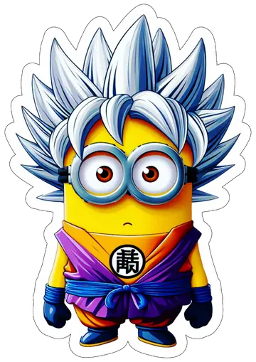 Minion Goku Instinto Superior PNG