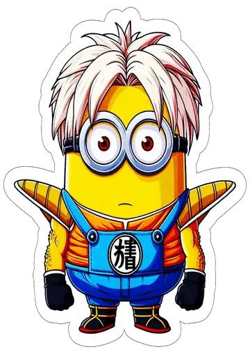 Minion com Armadura Saiyajin PNG