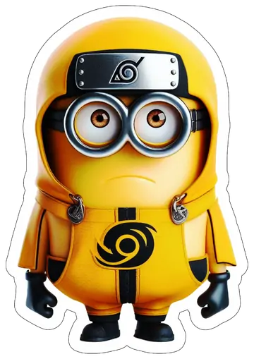 Minion Ninja com Capuz PNG