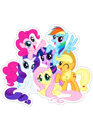 Turma My Little Pony Reunida PNG