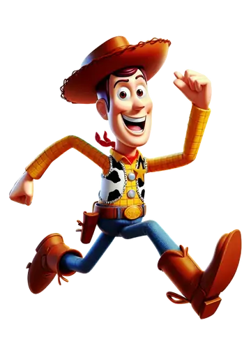 Xerife Woody Correndo Toy Story PNG
