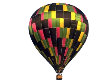Balão de Ar Quente Xadrez PNG