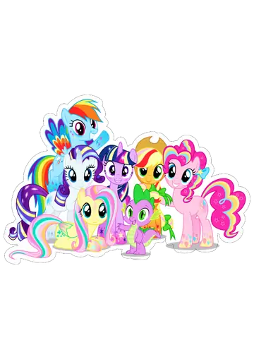 Turma My Little Pony Reunida PNG