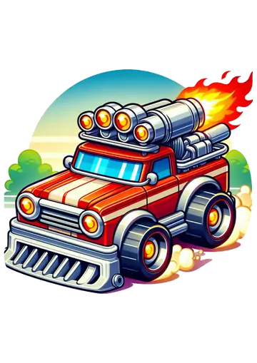 Caminhonete de Brinquedo com Turbina PNG