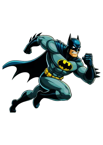 Batman Correndo em Alta Velocidade PNG