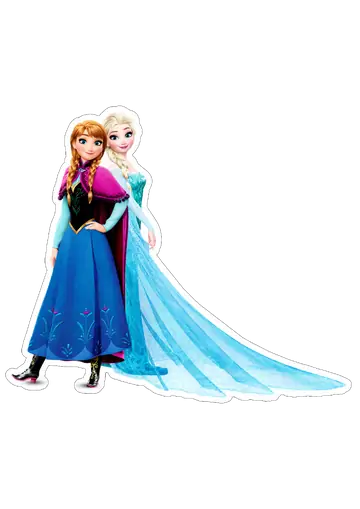 Irmãs Elsa e Anna de Frozen PNG