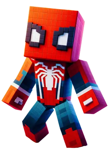 Homem-Aranha Minecraft PNG