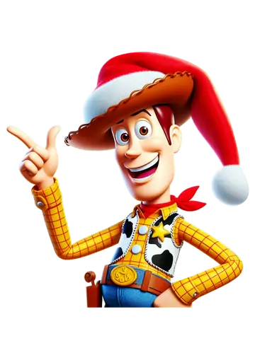 Woody Toy Story com Gorro Natalino PNG