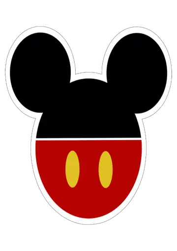 Cabeça do Mickey Mouse Estilizada PNG