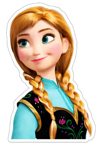 Princesa Anna de Frozen Disney PNG
