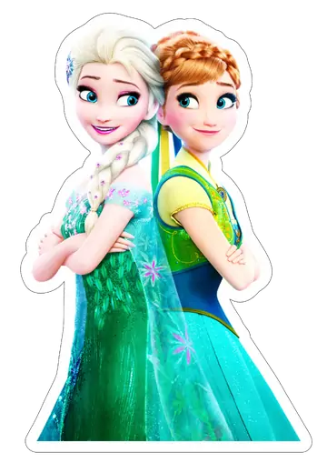 Princesas Elsa e Anna Frozen PNG