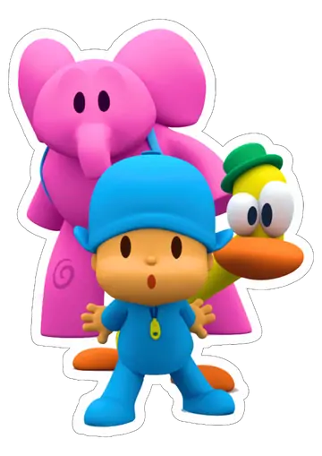 Pocoyo Pato e Elly PNG