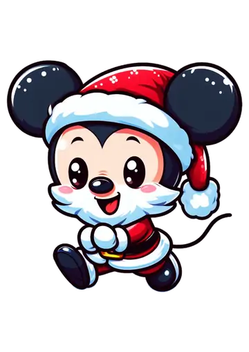 Mickey Mouse Baby Papai Noel PNG