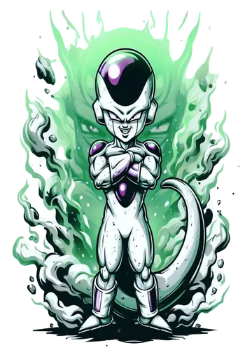 Freeza Dragon Ball Estilo Chibi PNG