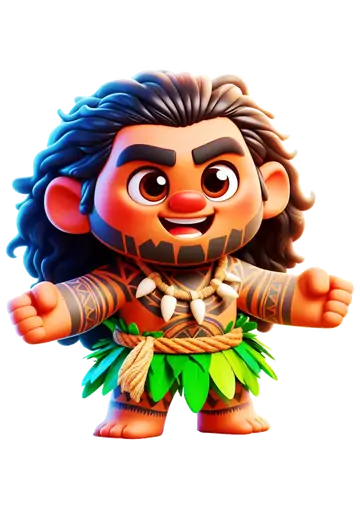 Maui Moana Estilo Fofinho PNG