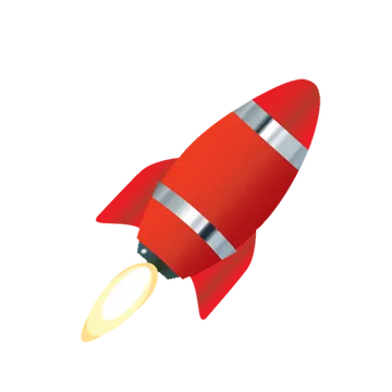 Foguete Vermelho PNG