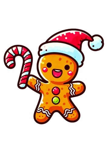 Homem Biscoito Gengibre Cartoon PNG