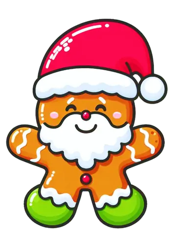 Biscoito Gengibre Papai Noel PNG