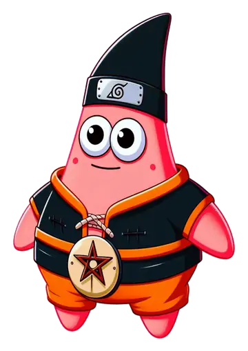 Patrick Estrela Naruto PNG
