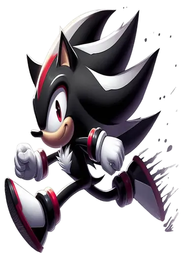 Shadow The Hedgehog Correndo Rápido PNG