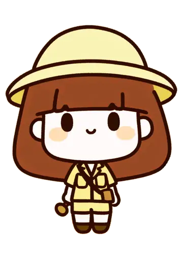 Menina Aventureira Safari Fofa PNG