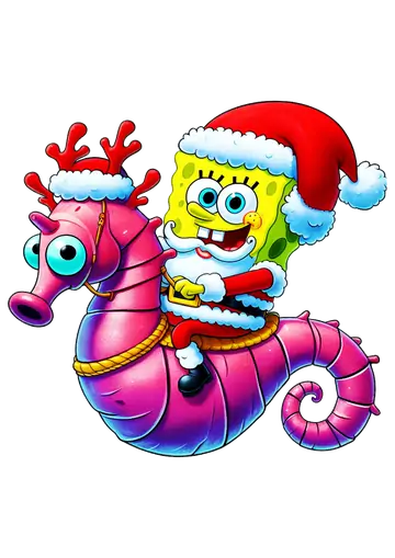 Bob Esponja Papai Noel PNG