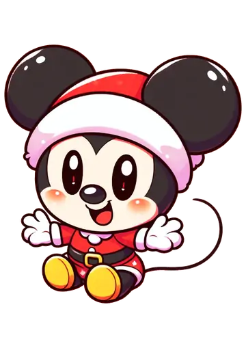 Mickey Mouse Bebê Natal PNG