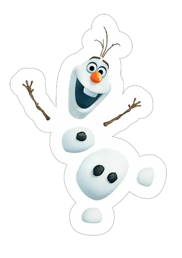 Olaf Boneco de Neve Disney PNG