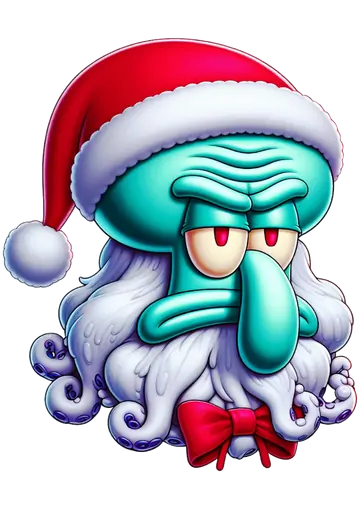Lula Molusco Papai Noel Natal PNG