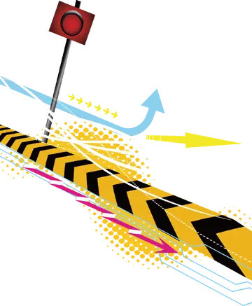 Faixa de Sinalização Gráfica PNG