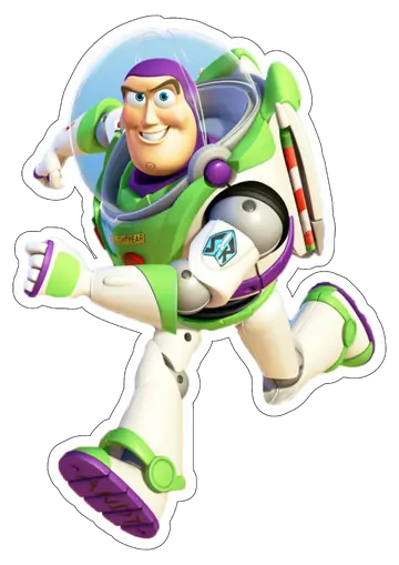 Buzz Lightyear Correndo Toy Story PNG