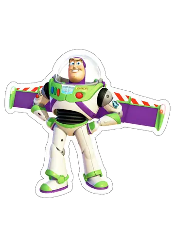 Buzz Lightyear com Asas Abertas PNG
