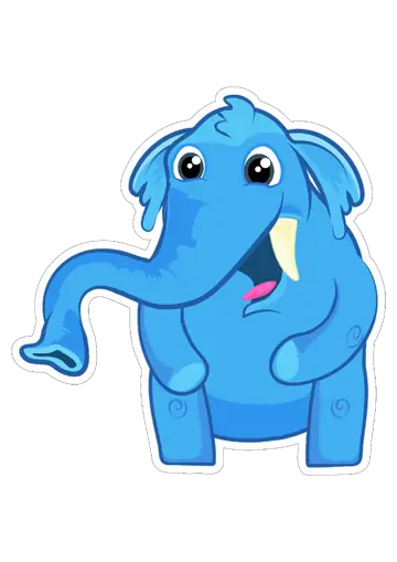 Elefante Safari Azul Mundo Bita PNG