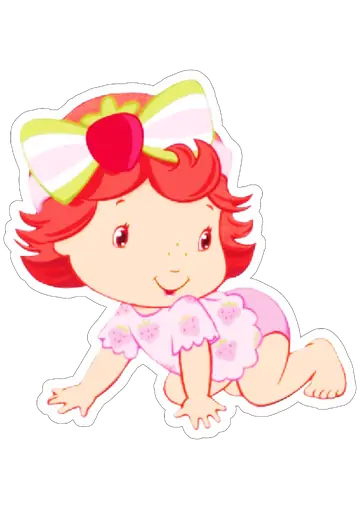 Moranguinho Baby Engatinhando PNG