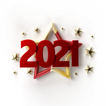 Banner Feliz Ano Novo 2021 PNG