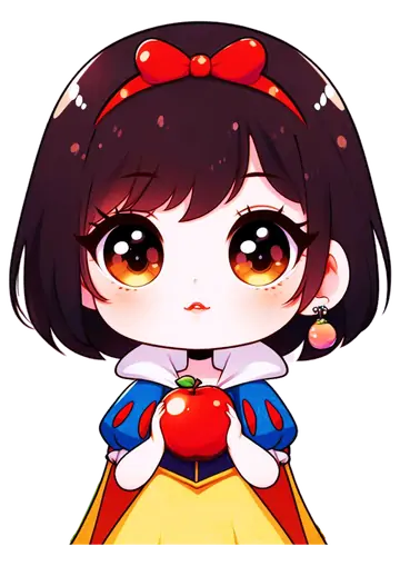 Branca de Neve com Maçã PNG