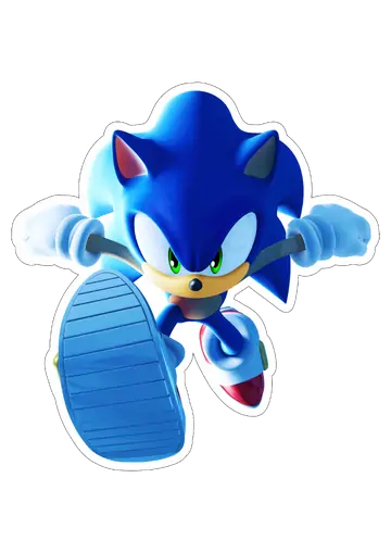 Sonic the Hedgehog Correndo em Velocidade PNG
