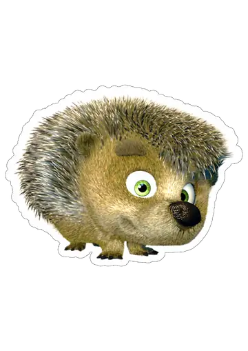 Porco Espinho de Masha e o Urso PNG