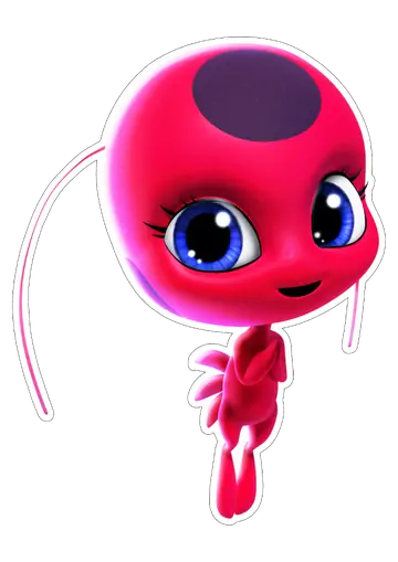 Tikki Kwami de Miraculous PNG