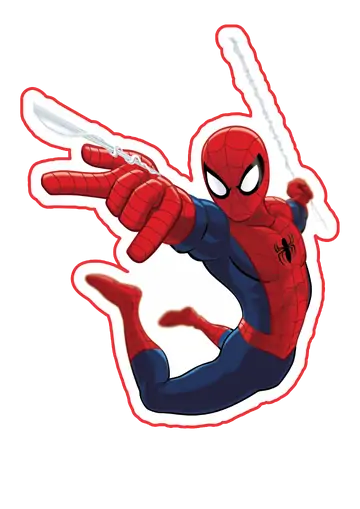 Homem Aranha Lançando Teia PNG