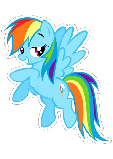 Rainbow Dash My Little Pony Alada PNG